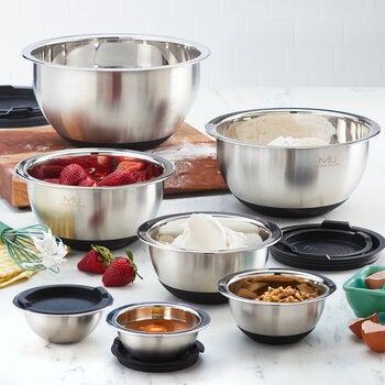 MIU Stainless Steel Mixing Bowls, 14 piece MIU Stainless Steel Mixing Bowls, 14 piece
