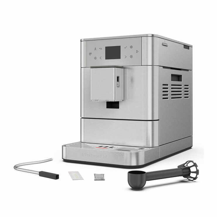 Slanted image of coffee machine