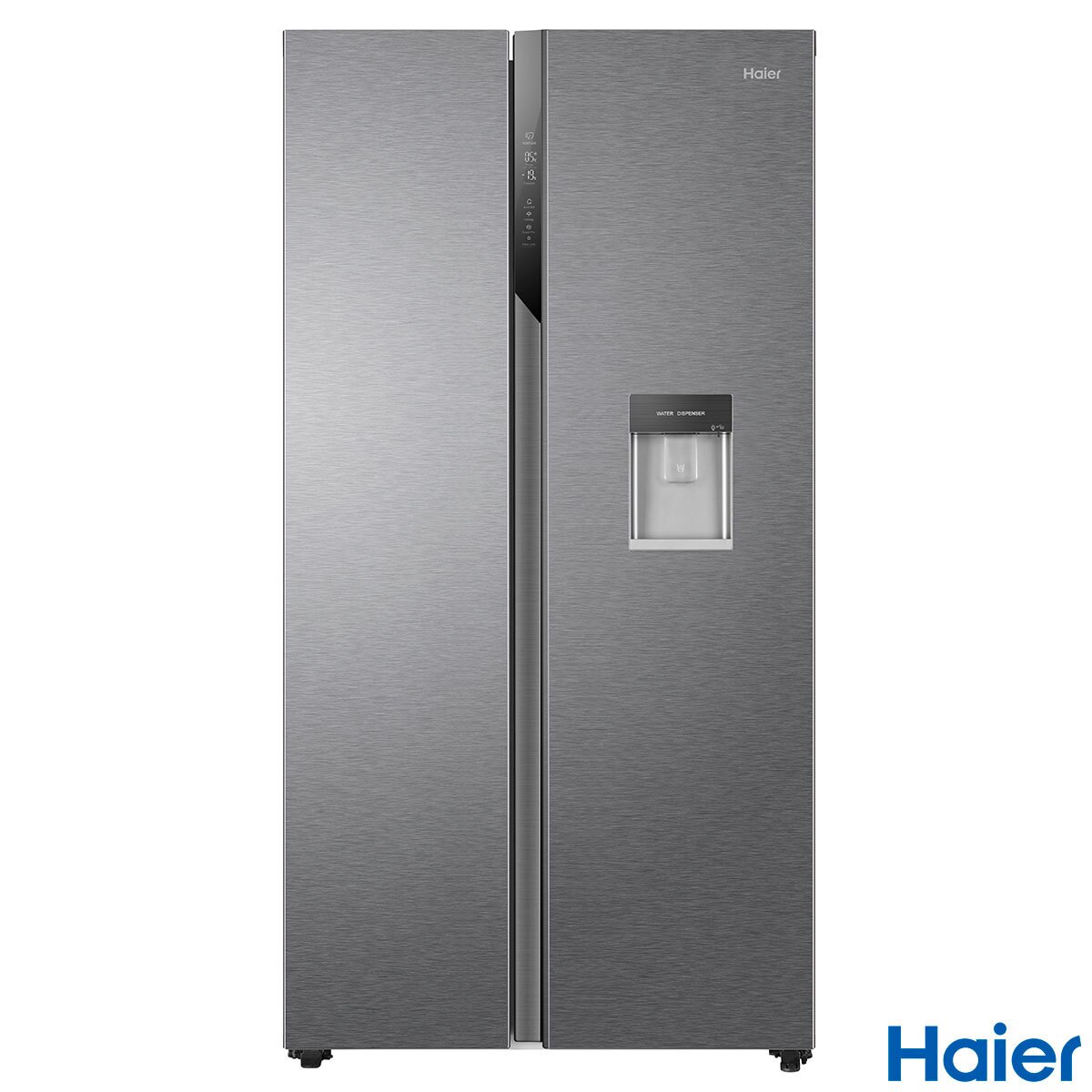 Haier Hsr3918ewpg Side By Side Fridge Freezer E Rated In Silver Costco Uk