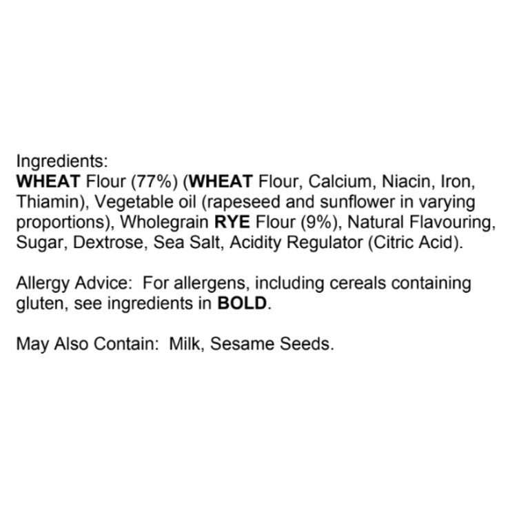 Ryvita Salt & Vinegar Thins, 6 x 125g