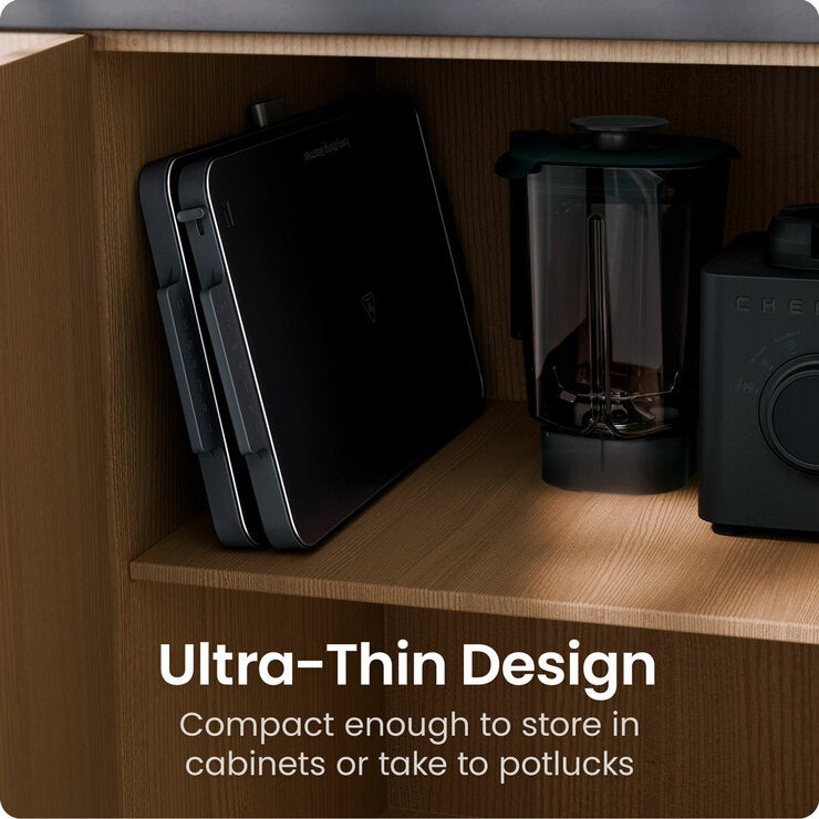 Lifestyle image showing ultra thin design Lifestyle image showing ultra thin design