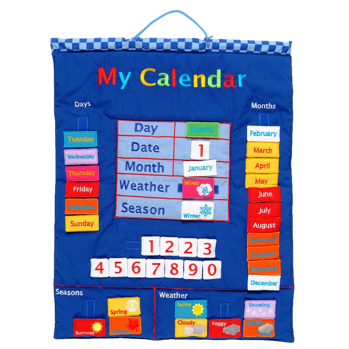 My Calendar Blue Wall Hanging Chart (2+ Years)