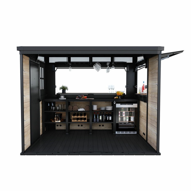 Keter Signature 9.1ft x 6.8ft (2.8 x 2.1m) Garden Bar Shed