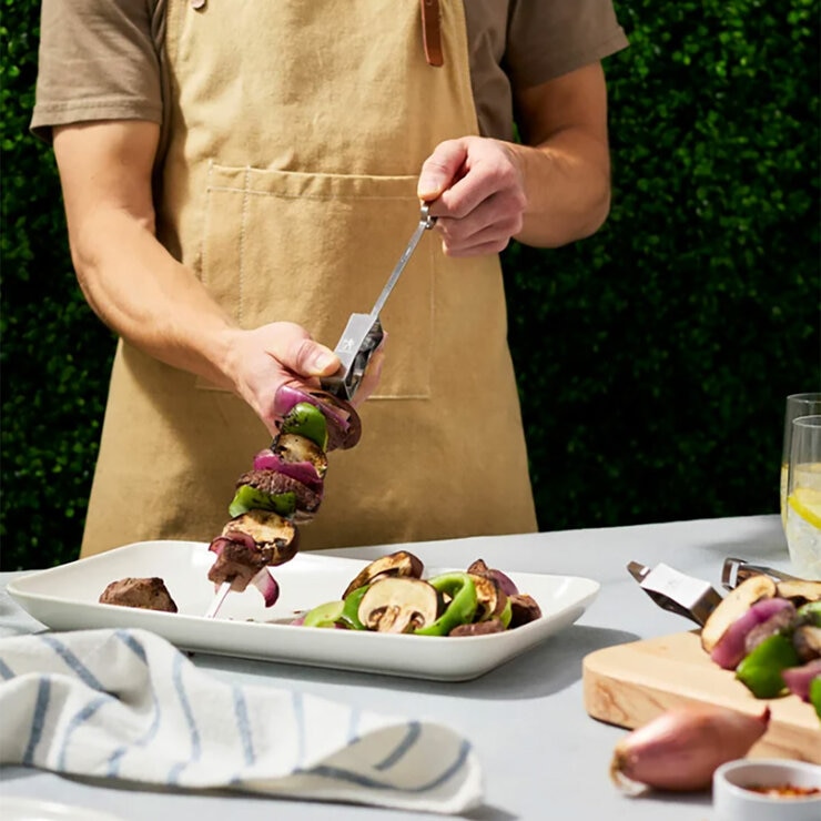 Henckels BBQ Trays & Skewer Set, 8 Piece Henckels BBQ Trays & Skewer Set, 8 Piece