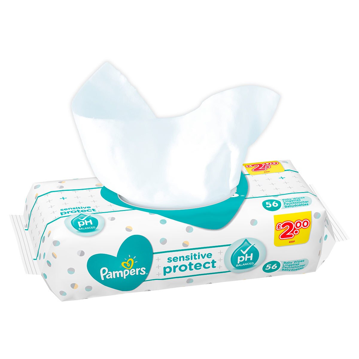Pampers Sensitive Baby Wipes, 12 x 56 Wipes Costco UK
