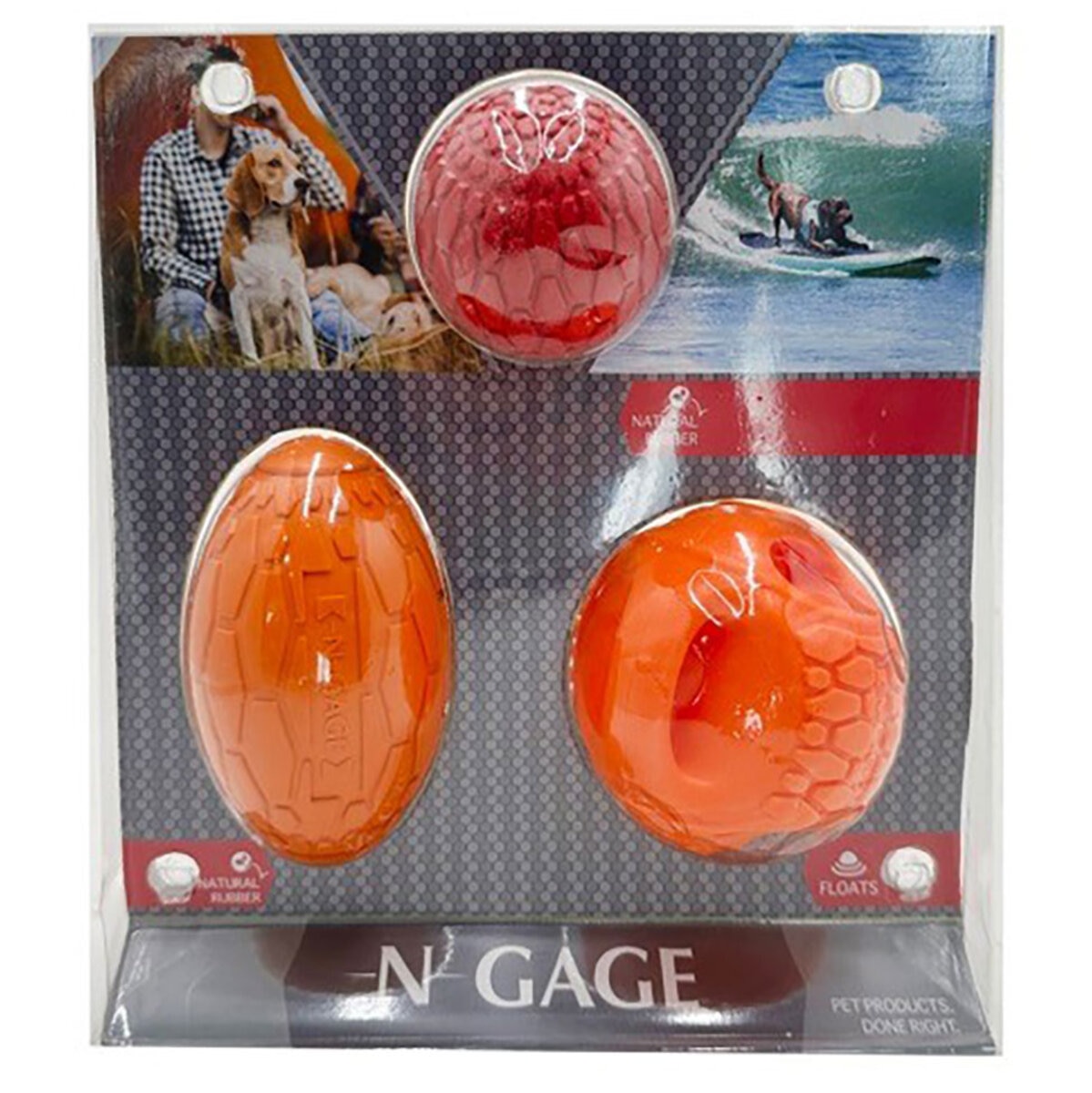 Bone Barkers N Gage Ball Dog Toys 3 Pack Costco UK