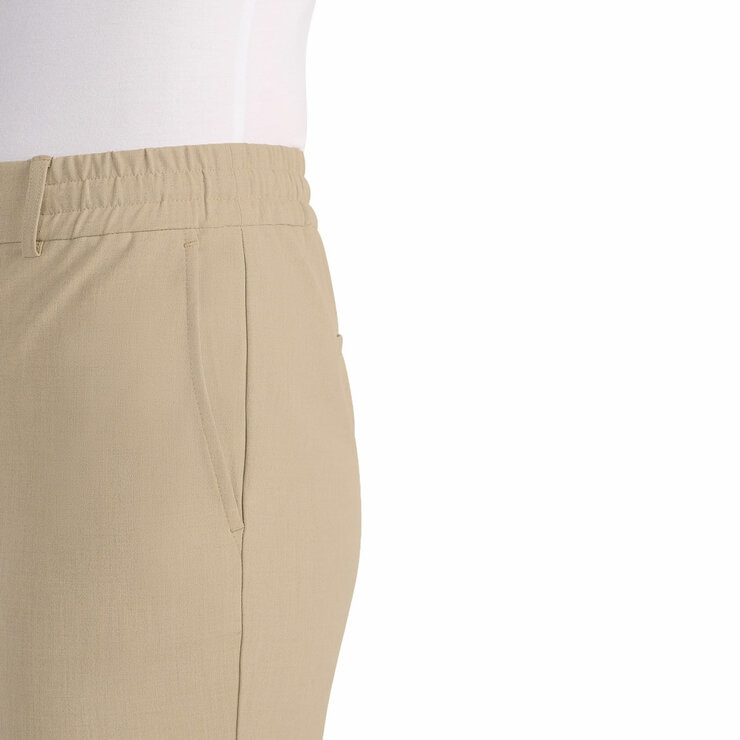 Hilary Radley Ladies 4 Way Stretch Pull On Pant in Heather Walnut