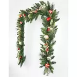 Buy Decorated Garland with Lights Side Image at Costco.co.uk