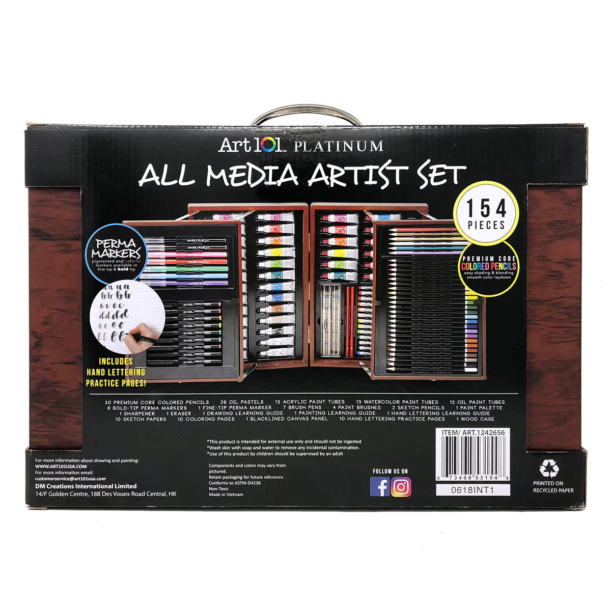 Art 101 All Media Artist Set - 154 Pieces