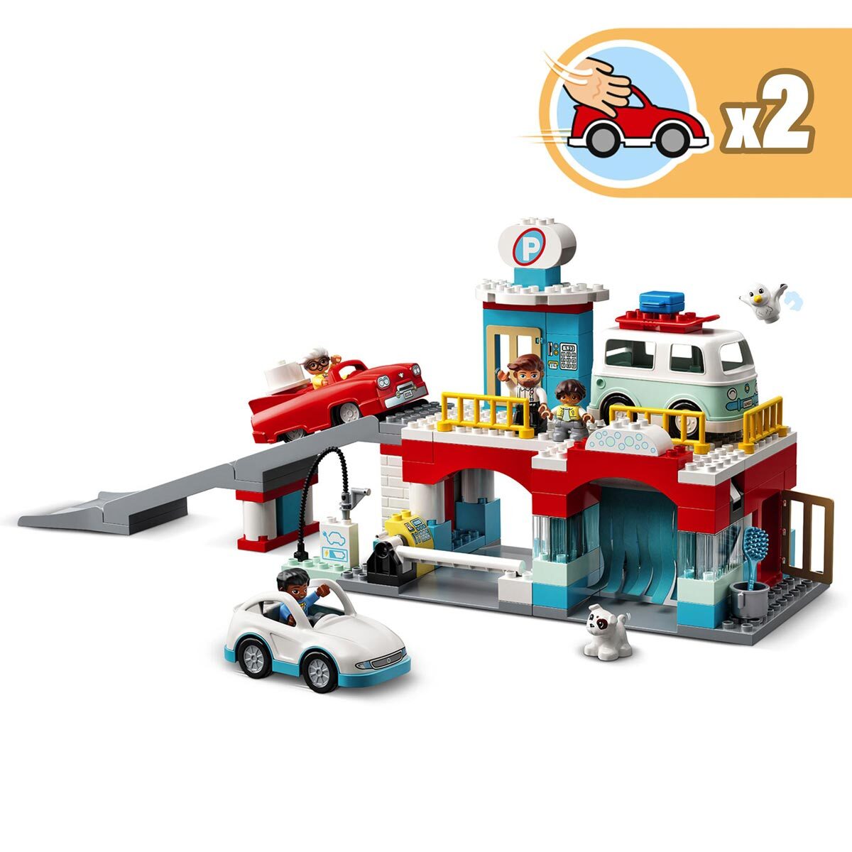 Buy LEGO DUPLO Car Park & Car Wash Overview Image at costco.co.uk