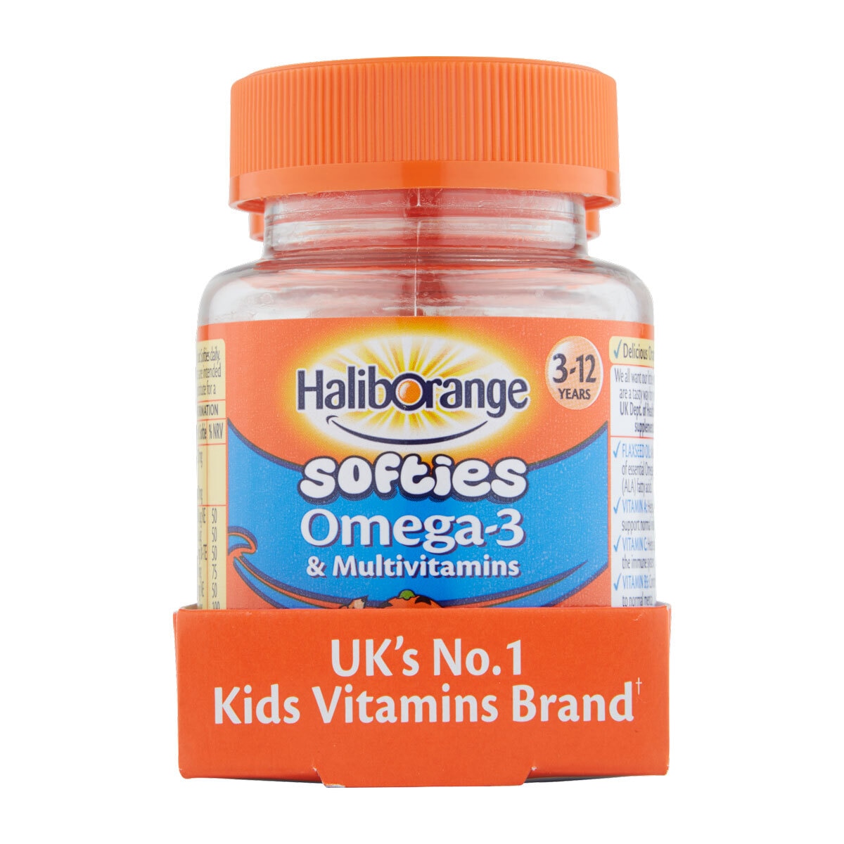 HalibOrange Softies Omega 3 & Multivitamins, 3 x 30 Count