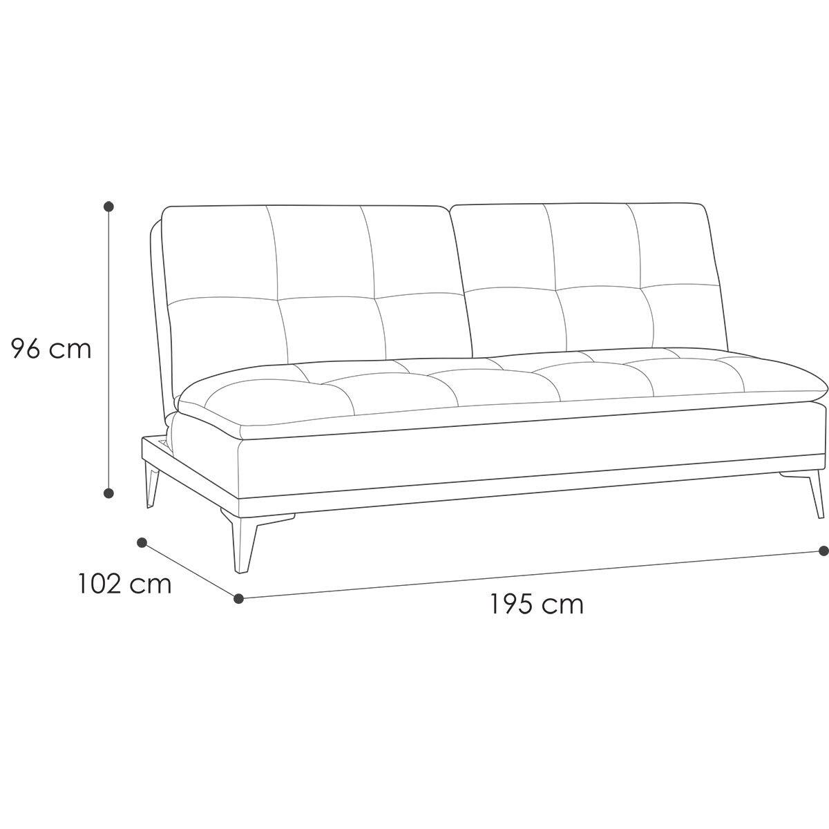Line Drawing of Domus Eurolounger
