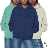 Jack Wills Ladies Embossed Logo Hoody