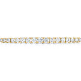 1.00ctw Round Brilliant Cut Diamond Bolo Bracelet, 14ct Yellow Gold