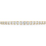 1.00ctw Round Brilliant Cut Diamond Bolo Bracelet, 14ct Yellow Gold