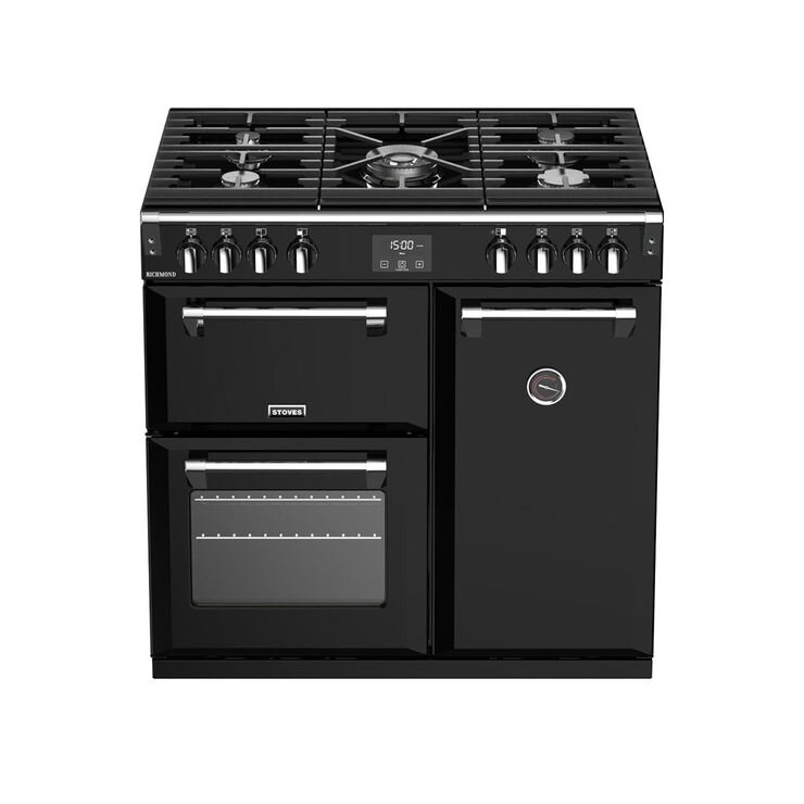 Stoves Richmond S900G, 90cm Gas Range Cooker A Rating in Black Costco UK