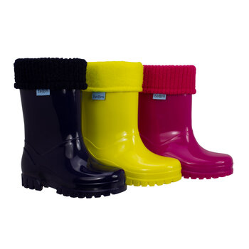 TeⓇm Rolltop Kids Wellies in 3 Colours and 6 Sizes