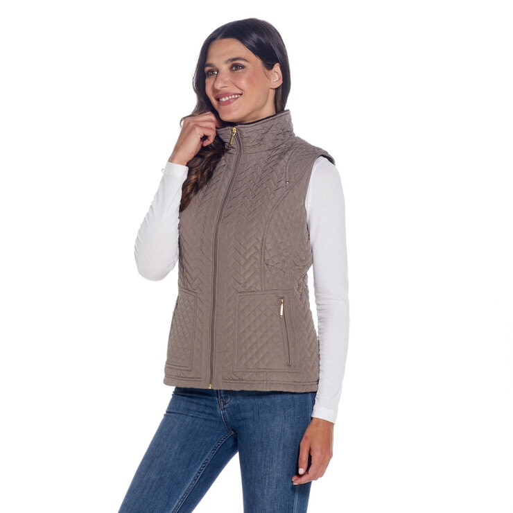 Weatherproof Ladies Quilted Plush Lined Vest
