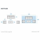 Kettler Lomond 6 Piece Wicker Deep Seating Patio Set Kettler Lomond 6 Piece Wicker Deep Seating Patio Set