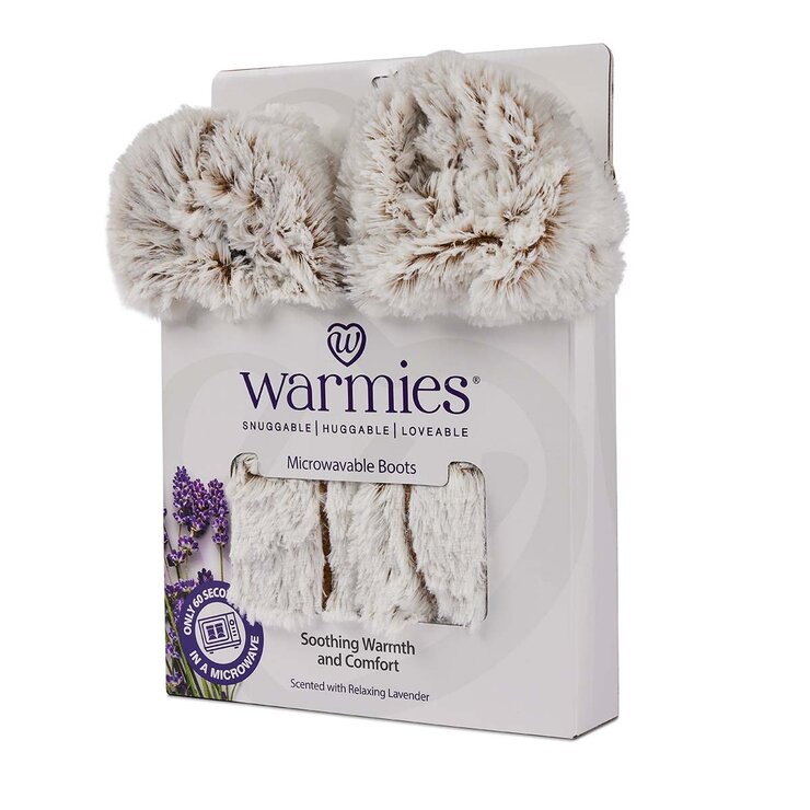 Warmies Fully Heatable Wellness Slipper Boot in Beige Warmies Fully Heatable Wellness Slipper Boot in Beige