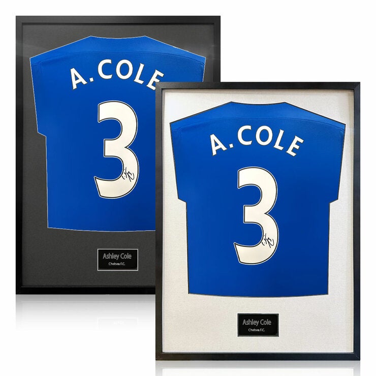 Ashley Cole Signed Framed Shirt Ashley Cole Signed Framed Shirt