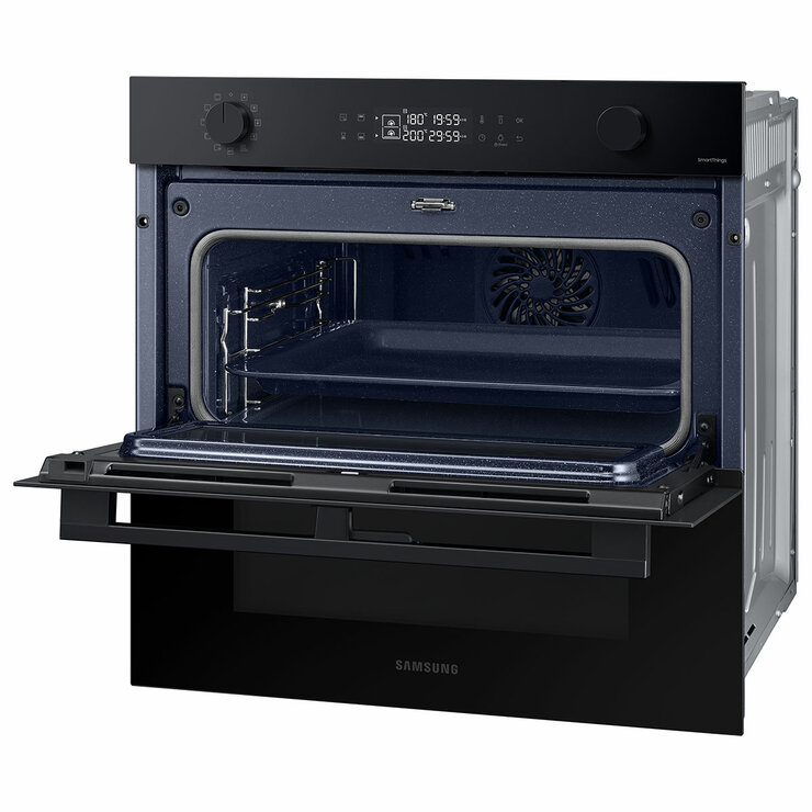 Samsung Series 4 Dual Cook Flex NV7B45305AK/U4 76L Smart Oven, A+ Rated in Clean Black