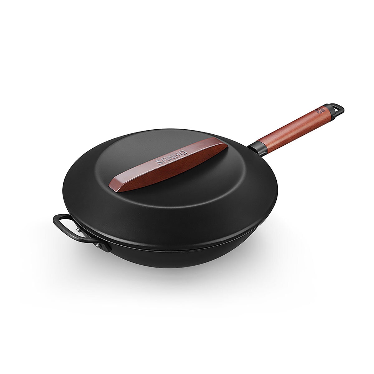 Sanho Non-Stick Iron Wok, 32 cm