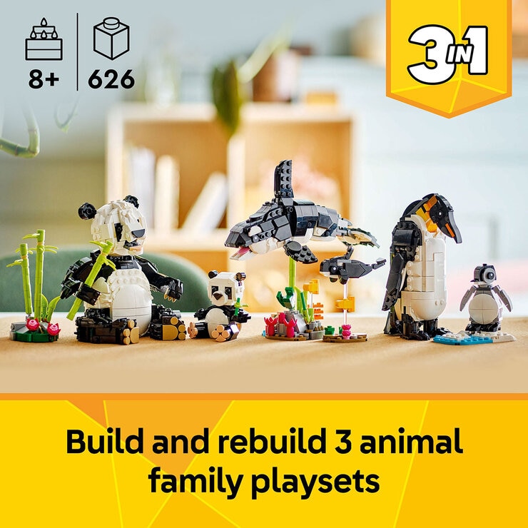 LEGO Creator Wild Animals: Panda Family - Model 31165 (8+ Years)