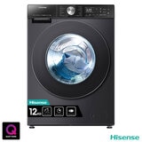 Hisense WF5S1245BB, 12kg, 1400rpm, Washing Machine A Rating in Black
