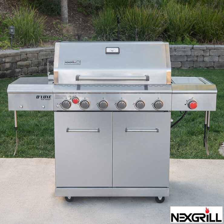 dual fuel bbq with rotisserie