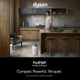 Lifestyle image of  Dyson Hushjet compact, powerful and quiet