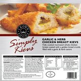 Back of Pack of Simply Kiev Garlic & Herb Chicken Breast Kievs