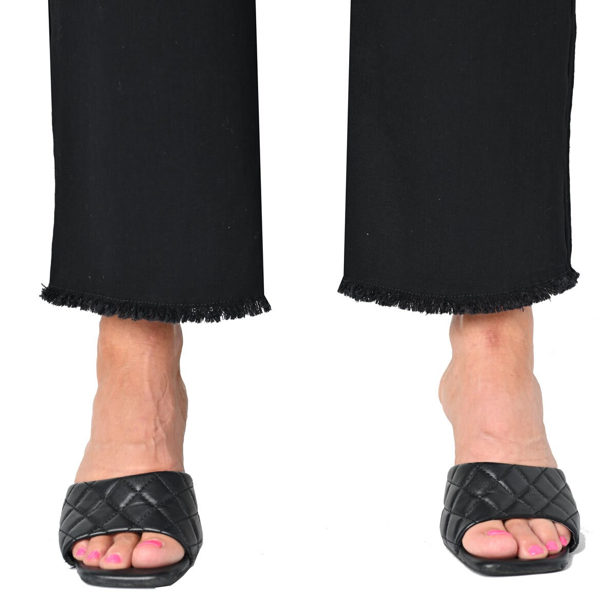 Briggs Ladies Twill Wide Leg Pant in Black
