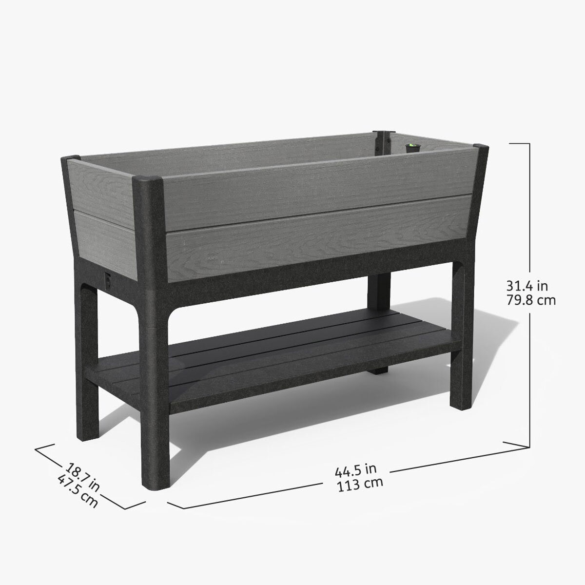 Keter Cortina 1.1m Raised Garden Bed with Self-Watering System