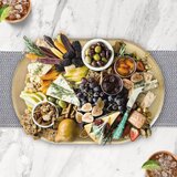 Large Oval Platter with Food On