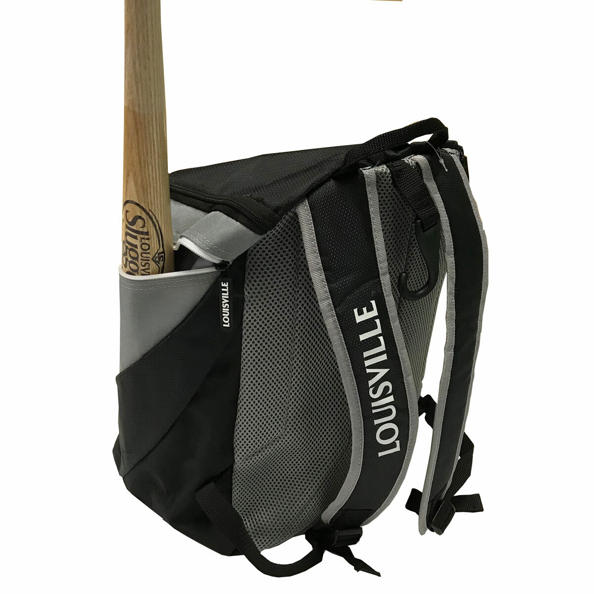 Studio image of the back of the stick bag