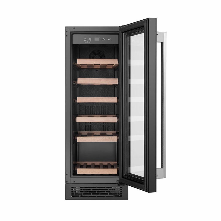 Hisense RW058B3ABGF, 19 Bottle Freestanding, Single Zone Wine Cooler, G Rated in Black Hisense RW058B3ABGF, 19 Bottle Freestanding, Single Zone Wine Cooler, G Rated in Black