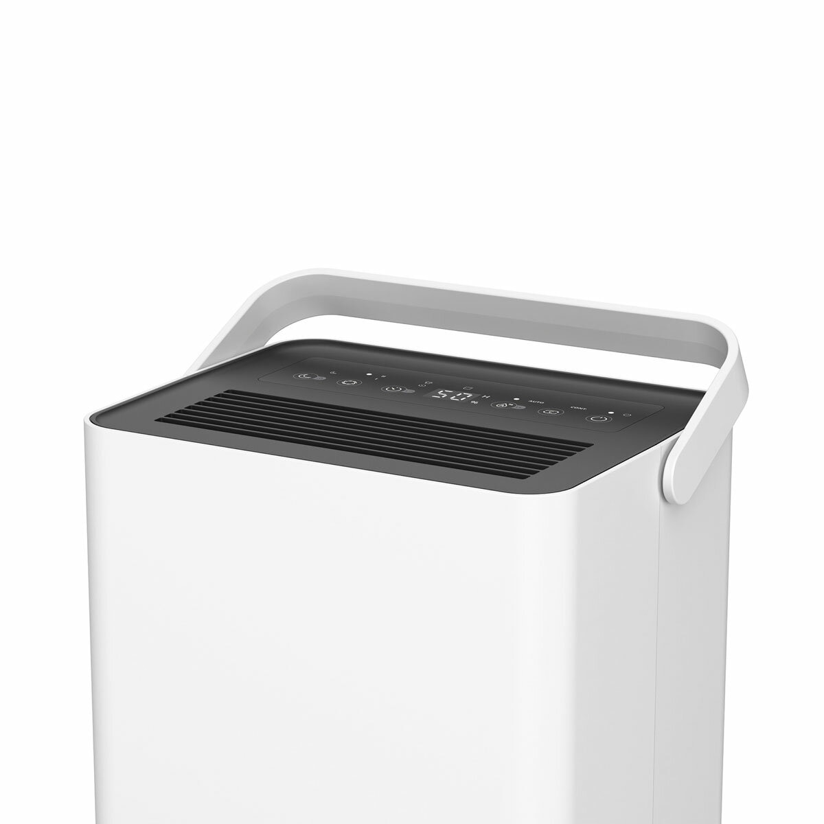 Close up of Bora Smart Dehumidifier 12L from the back showing the cord storage