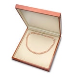 6-6.5mm Cultured Freshwater Peach Pearl Necklace, 18ct White Gold