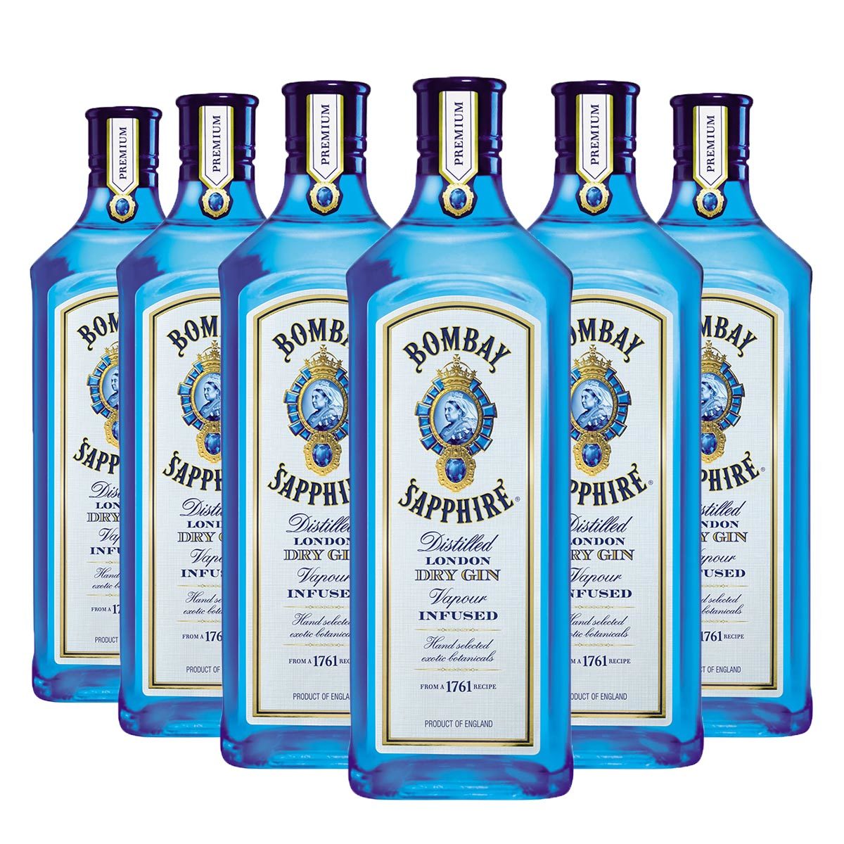 Bombay Sapphire Gin, 6 x 1L Costco UK