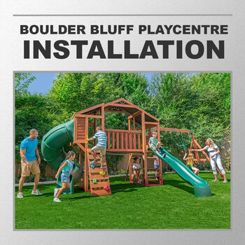 Installation Service for #2622162 Boulder Bluff Playcentre and Wooden Swing Set