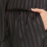 Flora Nikrooz Satin 2 PC Short Notch Pyjama Set in Black