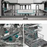 Open Dishwasher with cutlery rack_HV673A60UK