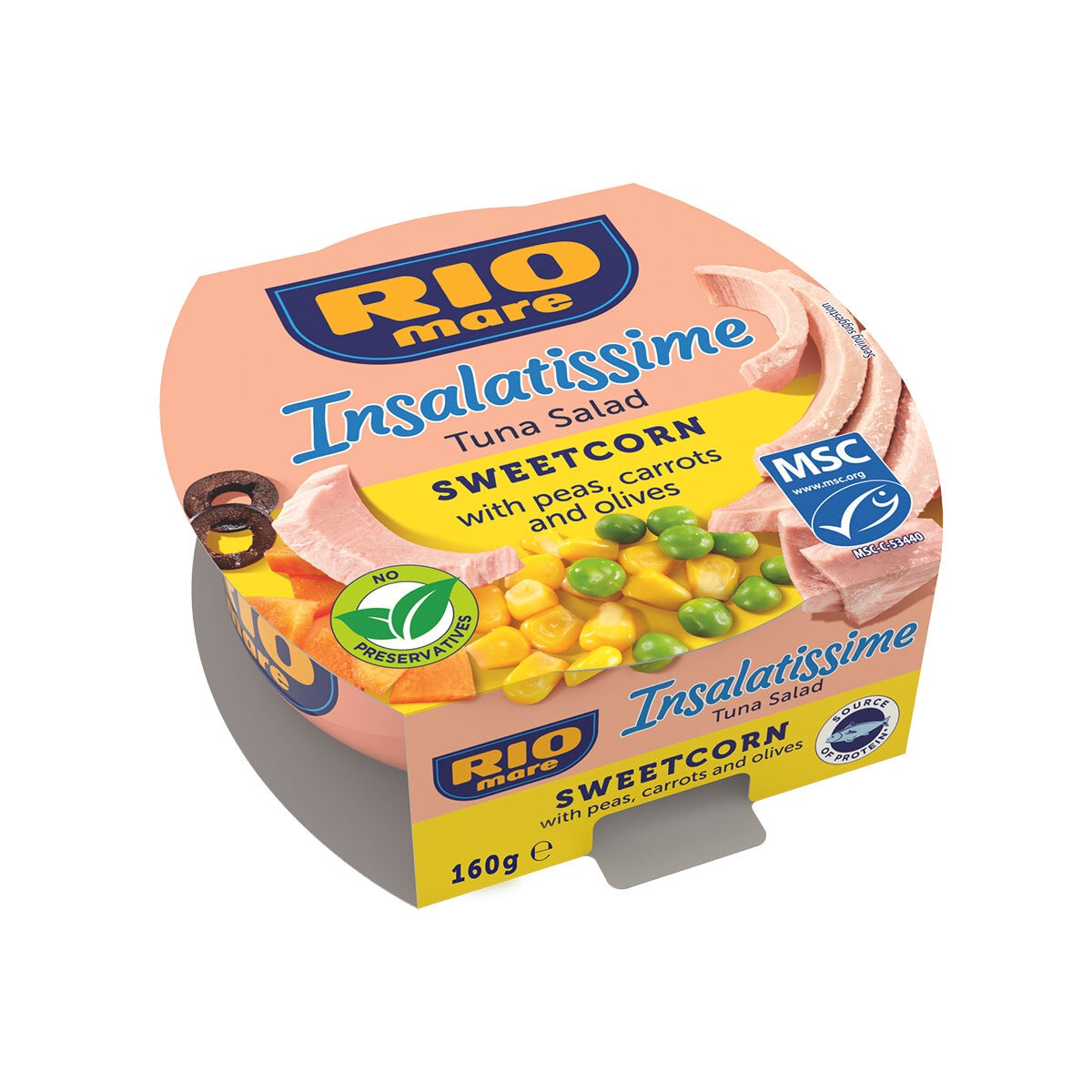 Rio Mare Insalatissime Sweetcorn & Tuna Salad, 4 x 160g