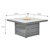 Stone Garden 5 Piece Deep Seating Fire Patio Set in Two Colours