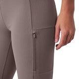 Mondetta Ladies Ribbed Cargo Tight in Brown, Large