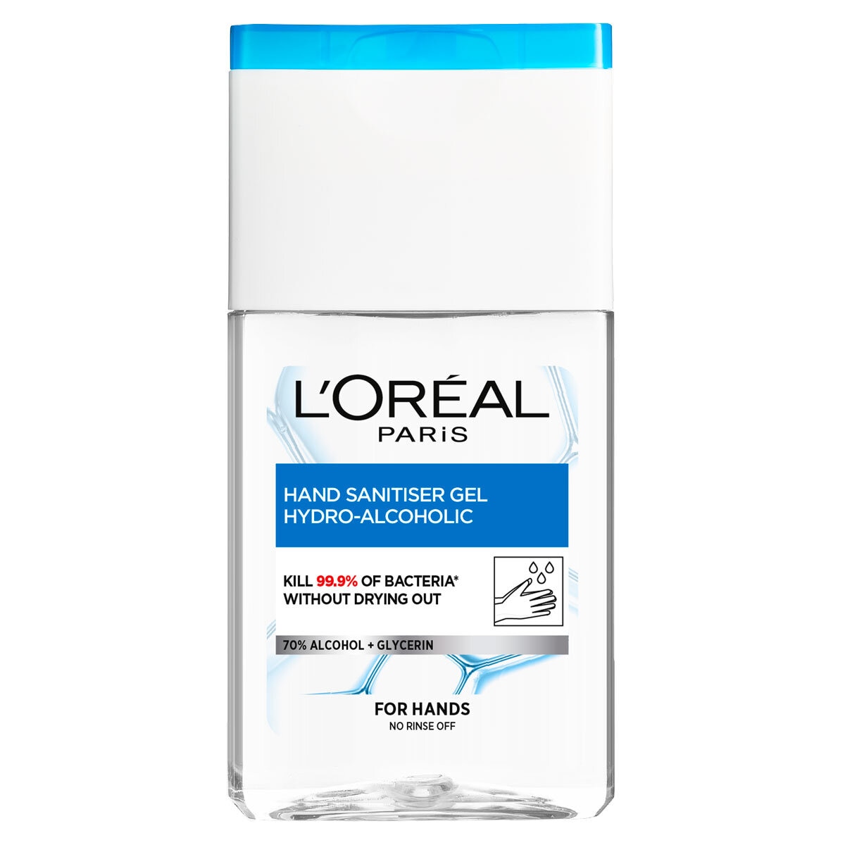 L'Oreal Skin Expert Hand Sanitiser Gel, 6 x 125ml