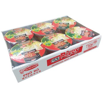 Oh! Ricey Pho Noodles Beef Flavour, 6 x 71g