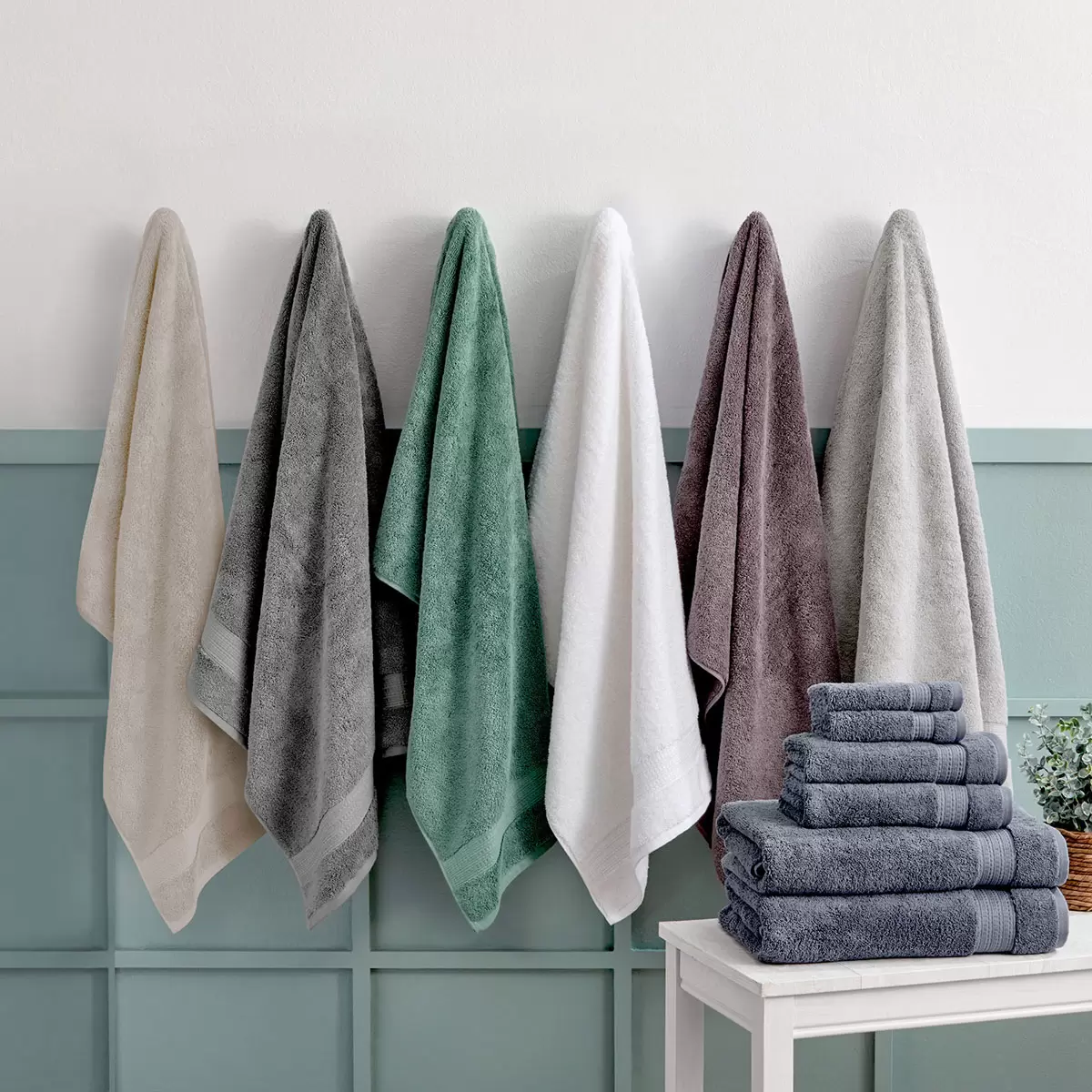 Lenzuola da bagno Grandeur 100% cotone igro, confezione da 2 in 4 colori - Foto 37 di 40