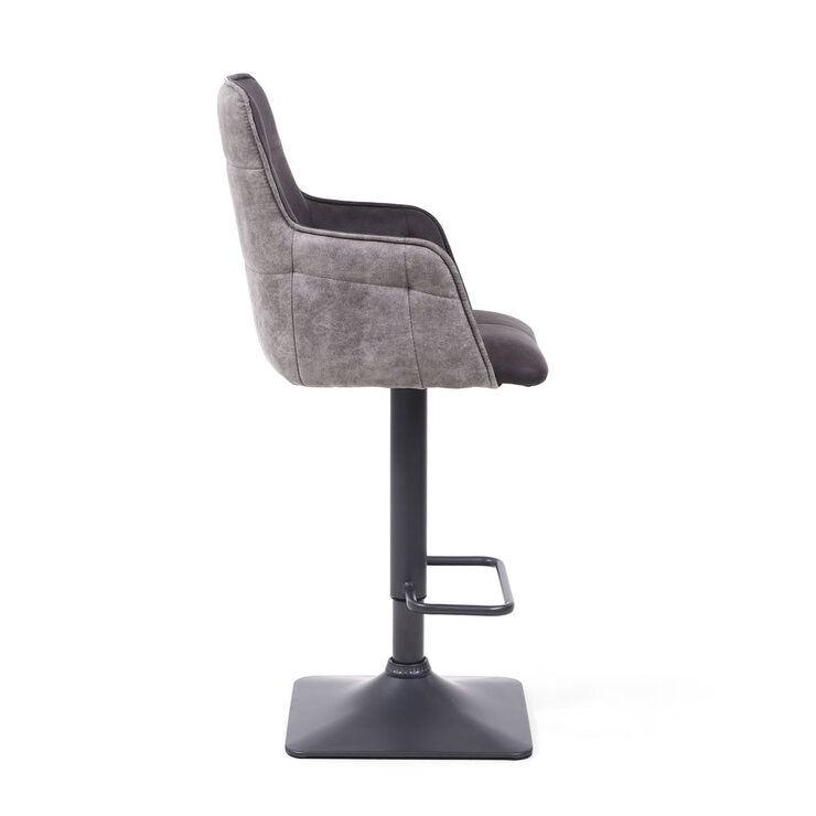 Orion Dark Grey Fabric Bar Stool 2 pack Orion Dark Grey Fabric Bar Stool 2 pack